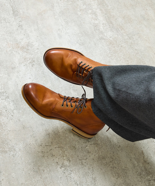 PADRONE（パドローネ）の「PADRONE パドローネ / Ex. SHORT LACE UP BOOTS 別注ショートレースアップブーツ / PA8054-1201（ブーツ・メンズ・キャメル/ブラック/ブラウン系その他/ブルー系その他/ベージュ・41/42/40/43）」の18枚目の写真