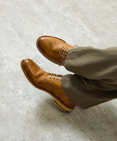 PADRONE（パドローネ）の「PADRONE パドローネ / Ex. SHORT LACE UP BOOTS 別注ショートレースアップブーツ / PA8054-1201（ブーツ・メンズ・キャメル/ブラック/ブラウン系その他/ブルー系その他/ベージュ・41/42/40/43）」の10枚目の写真