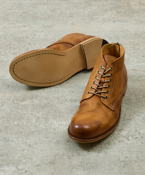 【試着のみ】PADRONEパドローネ ショートレースアップブーツ PADRONE パドローネ / Ex. SHORT LACE UP BOOTS 別注ショートレース