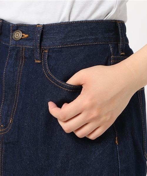 WEGO（ウィゴー）の「WEGO/フリルミニスカート（デニムスカート・レディース・インディゴブルー/ダークインディゴブルー・FREE）」の8枚目の写真