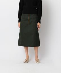 Steven Alan | ＜Steven Alan＞TC TWILL ZIP FLARE SKIRT/ｽｶｰﾄ(スカート)