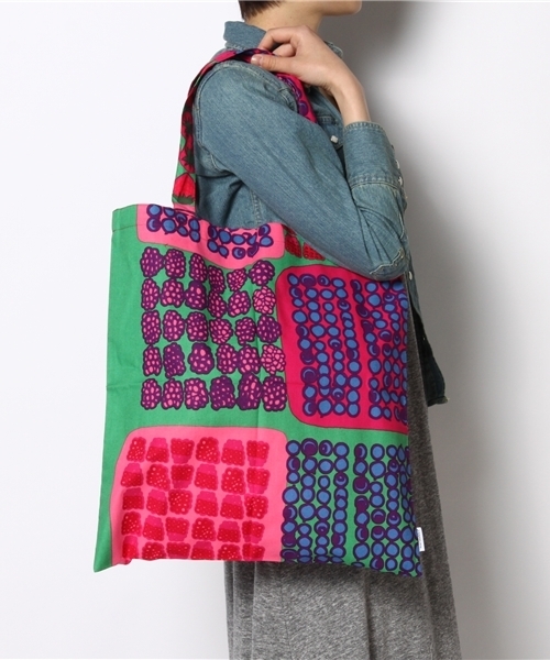 marimekko（マリメッコ）の「marimekko / トートバッグ（トートバッグ・レディース・ピンク・ONE SIZE）」の6枚目の写真