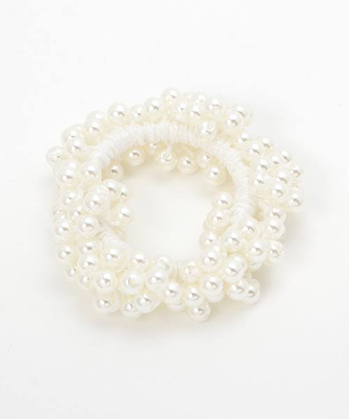 florist（フローリスト）の「ぐるっと小粒パールヘアゴム（ヘアゴム・レディース・ゴールド/ライトパープル/ピンク/ネイビー/ブラック/オフホワイト/クリーム/モカ/ブラウン/レッド/オレンジ/シルバー・FREE）」の15枚目の写真