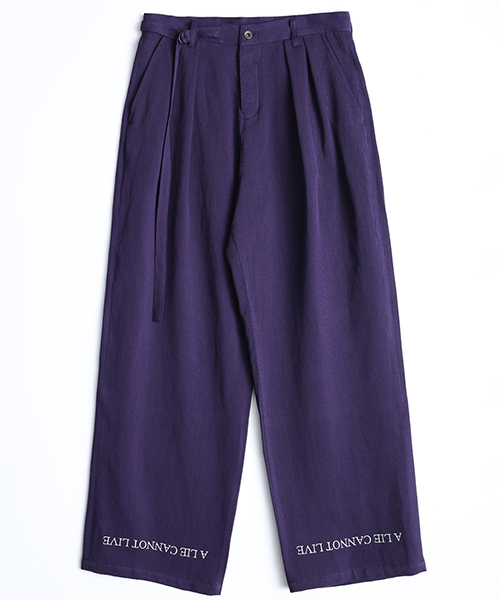 SHAREEF(シャリーフ)の「C/L/R KARSEY WIDE PANTS(その他パンツ・メンズ・ブラック/オレンジ/パープル・2/1/3)」の3枚目の写真