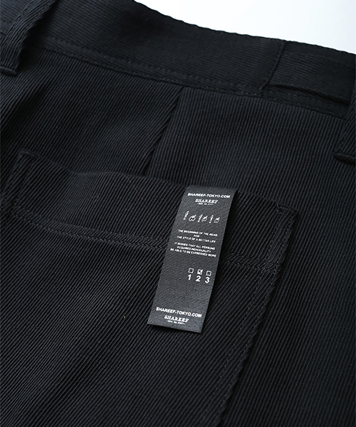 SHAREEF(シャリーフ)の「C/L/R KARSEY WIDE PANTS(その他パンツ・メンズ・ブラック/オレンジ/パープル・2/1/3)」の9枚目の写真