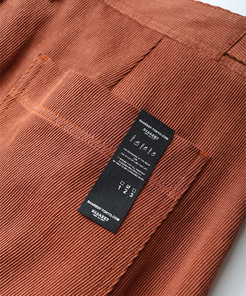 SHAREEF(シャリーフ)の「C/L/R KARSEY WIDE PANTS(その他パンツ・メンズ・ブラック/オレンジ/パープル・2/1/3)」の14枚目の写真