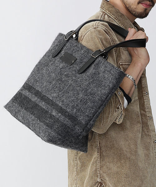 Nano Universe ナノユニバース の ウールライク トートバッグ トートバッグ Wear