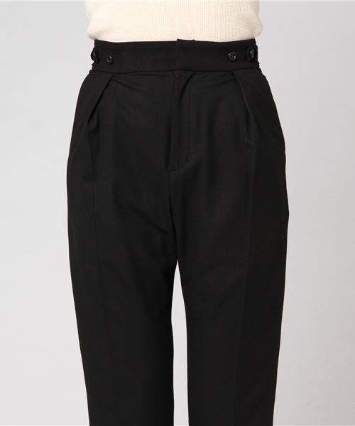 FLUID（フルイド）の「Fluid（フルイド）テーパードパンツ（デニムパンツ・レディース・ブラック/グレー・1/2/3）」の4枚目の写真