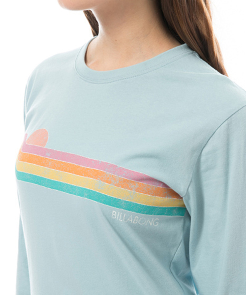 BILLABONG（ビラボン）の「【直営店限定】BILLABONG レディース レインボーラインロンＴ（Tシャツ/カットソー・レディース・ブルー/ピンク/ホワイト・LARGE/MEDIUM）」の10枚目の写真
