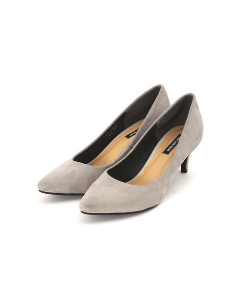 NATURAL BEAUTY BASIC（ナチュラルビューティーベーシック）の「ポインテッドスエードライクパンプス（パンプス・レディース・ブラック/ベージュ/グレー/イエロー/グリーン・23.0cm/23.5cm/24.0cm/24.5cm）」の3枚目の写真