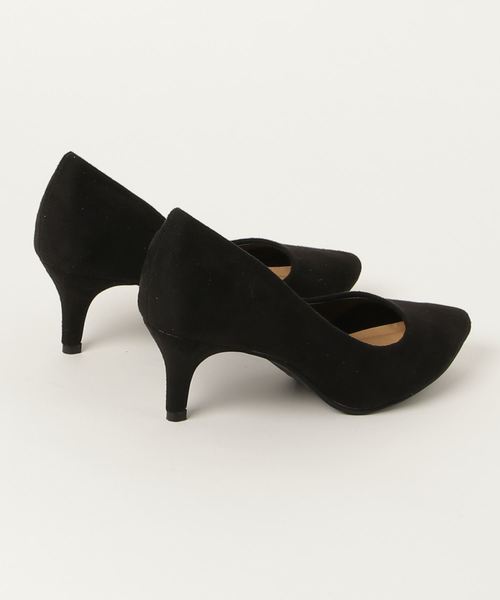 NATURAL BEAUTY BASIC（ナチュラルビューティーベーシック）の「ポインテッドスエードライクパンプス（パンプス・レディース・ブラック/ベージュ/グレー/イエロー/グリーン・23.0cm/23.5cm/24.0cm/24.5cm）」の6枚目の写真