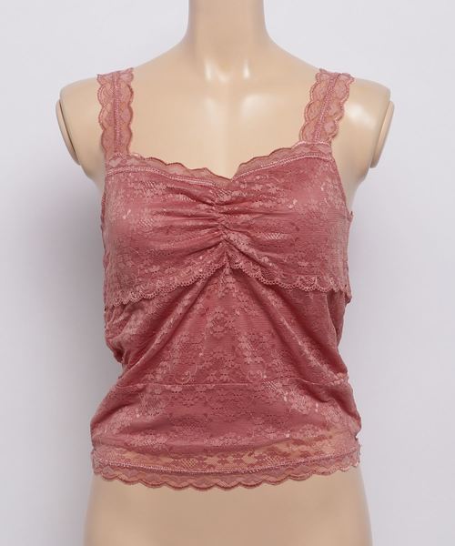 Heather（ヘザー）の「ハートレースカップインタンク 783653（キャミソール・レディース・ホワイト系その他/ブラック系その他/ピンク系その他・FREE）」の8枚目の写真