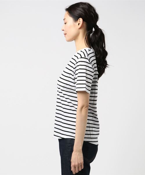 WEGO(ウィゴー)の「WEGO/デイリーVネックTシャツ(Tシャツ/カットソー・レディース・ホワイト系その他5/ベージュ/イエロー/ホワイト/ブラック・LARGE/MEDIUM)」の6枚目の写真