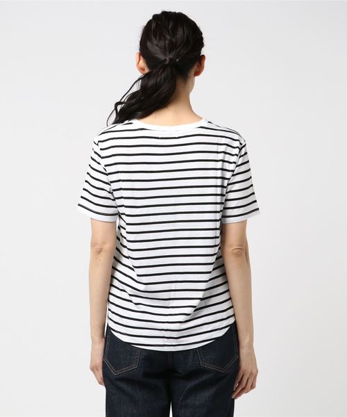 WEGO(ウィゴー)の「WEGO/デイリーVネックTシャツ(Tシャツ/カットソー・レディース・ホワイト系その他5/ベージュ/イエロー/ホワイト/ブラック・LARGE/MEDIUM)」の7枚目の写真