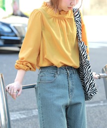 n'OrLABEL | 『フリルスタンドカラーブラウス』(シャツ/ブラウス)