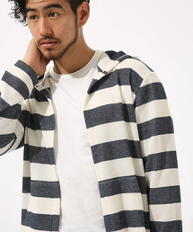 AZUL by moussy | トリコットカノコボーダーフードトッパー(カーディガン/ボレロ)