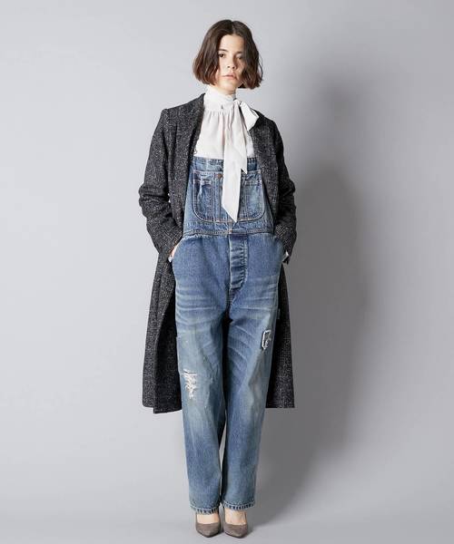 Whim Gazette（ウィムガゼット）の「グレンチェックロングコート