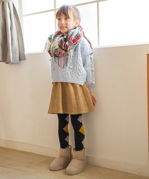 GLOBAL WORK（グローバルワーク）の「【キッズ】ポンポンケーブルニット/801563（ニット/セーター・キッズ・ホワイト/ベージュ/ライトピンク/ライトブルー・SMALL/MEDIUM/LARGE/X-LARGE/XX-LARGE）」の16枚目の写真