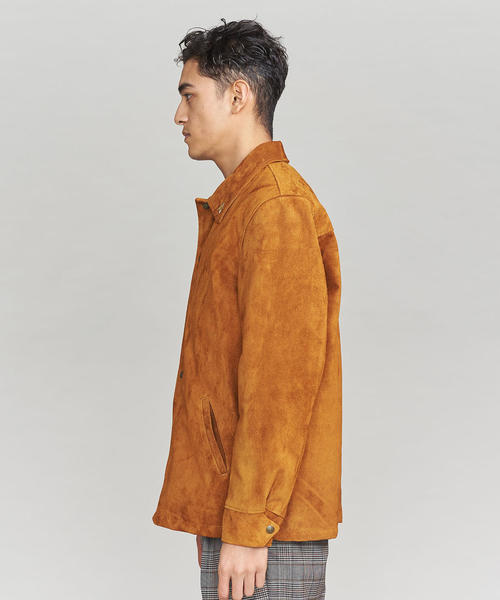 Schott BEAUTY&YOUTH 別注 牛革スエード コーチジャケット Schott N.Y.C コート ジャケット 「別注」「Schott」スエード