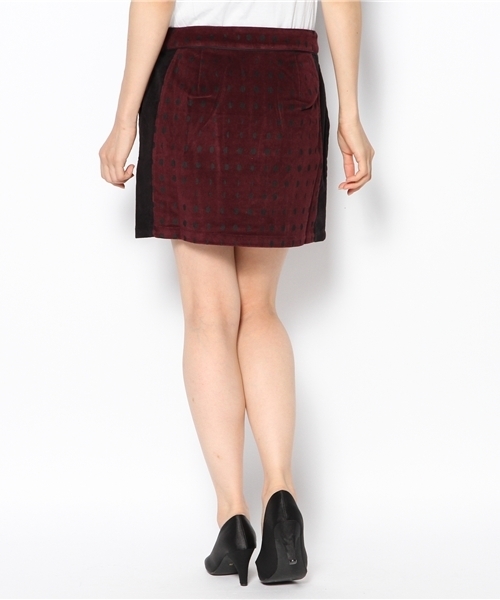 actuel(アクチュエル)の「【Valentine gauthier】SHORT STRAIGTH SKIRT WITH FRONT(スカート・レディース・ボルドー・FREE)」の3枚目の写真