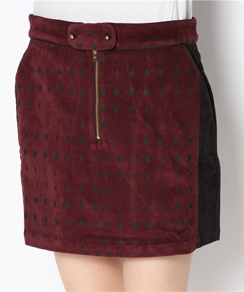 actuel(アクチュエル)の「【Valentine gauthier】SHORT STRAIGTH SKIRT WITH FRONT(スカート・レディース・ボルドー・FREE)」の4枚目の写真