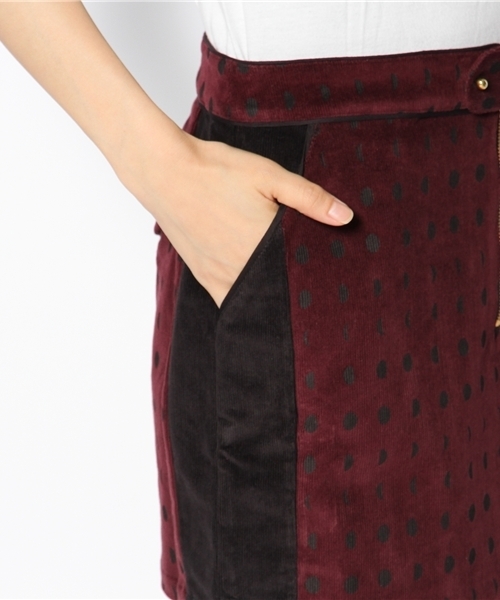 actuel(アクチュエル)の「【Valentine gauthier】SHORT STRAIGTH SKIRT WITH FRONT(スカート・レディース・ボルドー・FREE)」の6枚目の写真