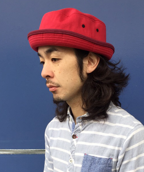 Ruben(ルーベン)の「スウェット ポークパイハット(ハット・メンズ・マスタード/ブラック/レッド/グレー/ネイビー/カーキ・XL/M)」の6枚目の写真