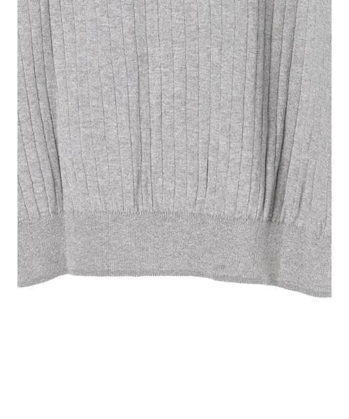 YECCA VECCA（イェッカヴェッカ）の「P.アンサンブルニット（カーディガン/ボレロ・レディース・ホワイト/ブラック/ピンク/イエロー/ブルー/杢グレー・FREE）」の8枚目の写真