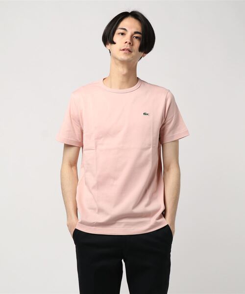 LACOSTE（ラコステ）の「[LACOSTE/ラコステ] ベーシッククルーネックTシャツ（Tシャツ/カットソー・メンズ・ホワイト/ネイビー/ピンク/ブラック/サックスブルー/グレー・4/5/3/1/2）」の6枚目の写真