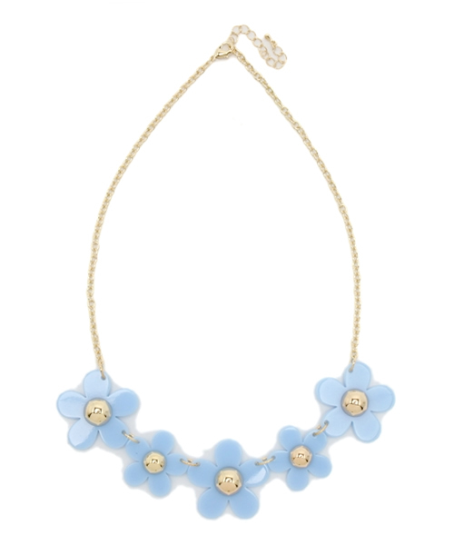 WEGO（ウィゴー）の「WEGO/フラワーネックレス（ネックレス・レディース・ホワイト/ブラック/サックスブルー・FREE）」の7枚目の写真