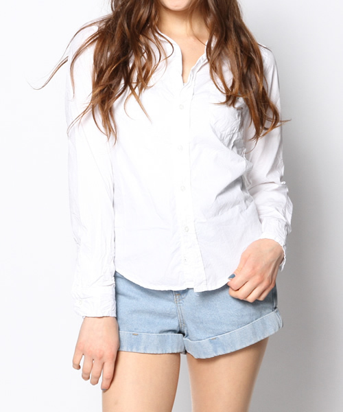 The SAZABY LEAGUE SELECT(ザサザビーリーグセレクト)の「Frank&Eileen BARRY/LE JLOV(シャツ/ブラウス・レディース・ライトブルー・X-SMALL/SMALL/MEDIUM/XX-SMALL)」の1枚目の写真