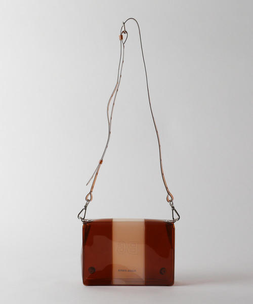 NaNa-NaNa（ナナナナ）の「【別注】 ＜nana-nana＞B6 クリアバッグ -2WAY- Ψ о（ショルダーバッグ・レディース・オフホワイト/ブラウン・FREE）」の4枚目の写真