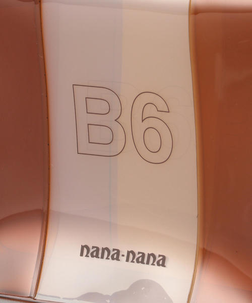 NaNa-NaNa（ナナナナ）の「【別注】 ＜nana-nana＞B6 クリアバッグ -2WAY- Ψ о（ショルダーバッグ・レディース・オフホワイト/ブラウン・FREE）」の9枚目の写真