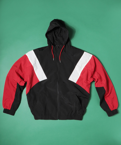 SUGGESTION（サジェッション）の「【SUGGESTION】ナイロン切替パーカー