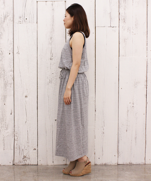 DISCOAT（ディスコート）の「【Discoat】ウエストリブカットマキシワンピース●（ワンピース・レディース・ブラック/グレー/その他・ﾌﾘ-）」の6枚目の写真