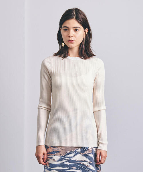 AEWEN MATOPH（イウエン マトフ）の「＜AEWEN MATOPH（イウエン マトフ）＞ リブ クルーネック ニット（ニット/セーター・レディース・ピンク/オレンジ/パープル/オフホワイト・FREE）」の21枚目の写真