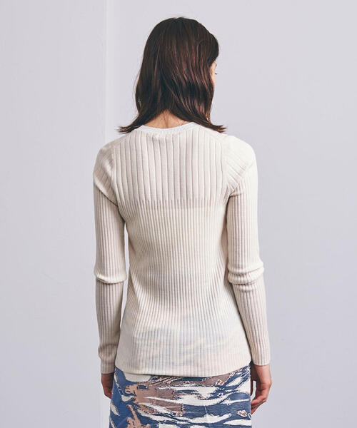 AEWEN MATOPH（イウエン マトフ）の「＜AEWEN MATOPH（イウエン マトフ）＞ リブ クルーネック ニット（ニット/セーター・レディース・ピンク/オレンジ/パープル/オフホワイト・FREE）」の19枚目の写真