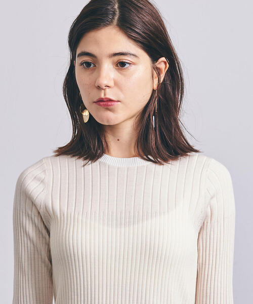 AEWEN MATOPH（イウエン マトフ）の「＜AEWEN MATOPH（イウエン マトフ）＞ リブ クルーネック ニット（ニット/セーター・レディース・ピンク/オレンジ/パープル/オフホワイト・FREE）」の18枚目の写真