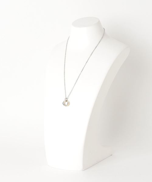 WEGO(ウィゴー)の「WEGO/ミニトリプルリングチェーンネックレス(ネックレス・メンズ・ブラック/ゴールド/ブルー・FREE)」の13枚目の写真