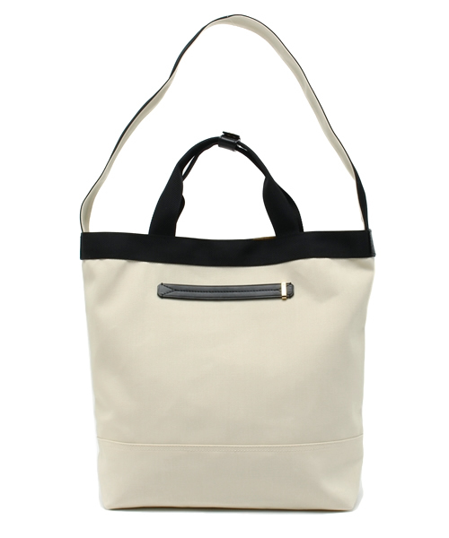 EDIFICE（エディフィス）の「At.COULEUR FRIMAIRE ポリキャンバストート（トートバッグ・メンズ・ブラック/ホワイト/ネイビー・FREE）」の2枚目の写真