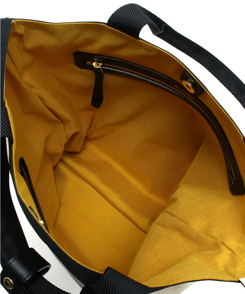 EDIFICE（エディフィス）の「At.COULEUR FRIMAIRE ポリキャンバストート（トートバッグ・メンズ・ブラック/ホワイト/ネイビー・FREE）」の9枚目の写真