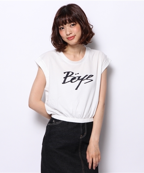 Kastane（カスタネ）の「【Kastane】BOYSTシャツ（Tシャツ/カットソー・レディース・オフホワイト/カーキ/ネイビー/グレー・FREE）」の13枚目の写真