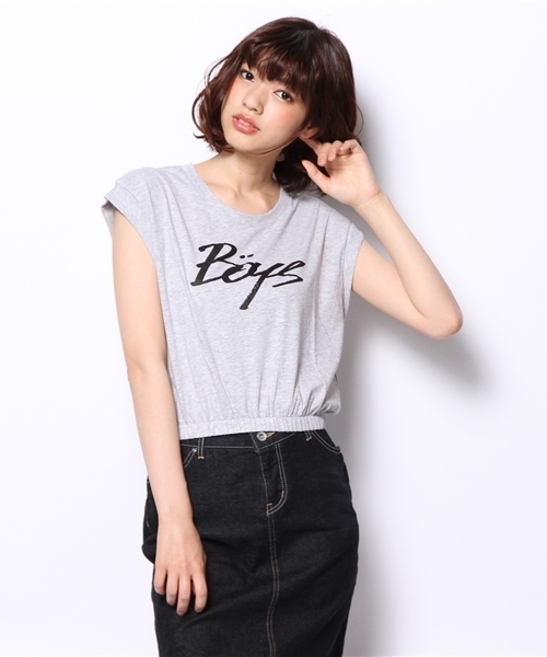 Kastane（カスタネ）の「【Kastane】BOYSTシャツ（Tシャツ/カットソー・レディース・オフホワイト/カーキ/ネイビー/グレー・FREE）」の15枚目の写真