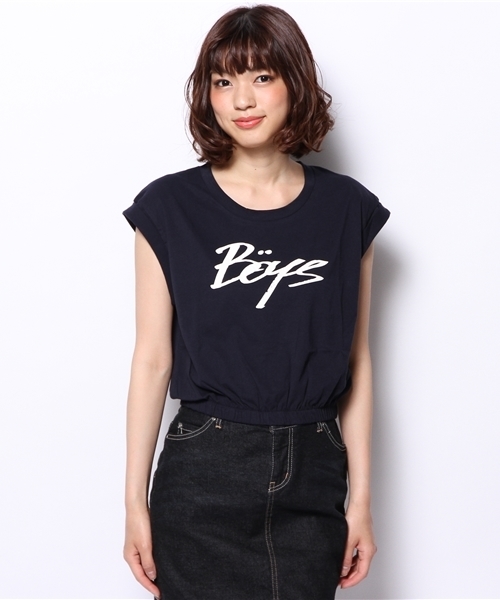 Kastane（カスタネ）の「【Kastane】BOYSTシャツ（Tシャツ/カットソー・レディース・オフホワイト/カーキ/ネイビー/グレー・FREE）」の6枚目の写真