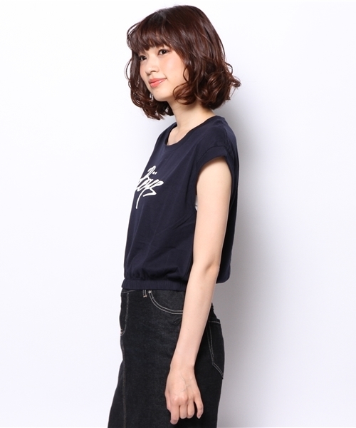 Kastane（カスタネ）の「【Kastane】BOYSTシャツ（Tシャツ/カットソー・レディース・オフホワイト/カーキ/ネイビー/グレー・FREE）」の5枚目の写真