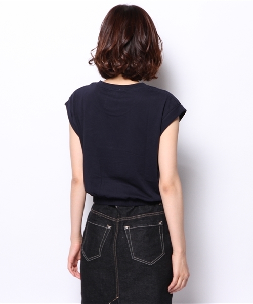 Kastane（カスタネ）の「【Kastane】BOYSTシャツ（Tシャツ/カットソー・レディース・オフホワイト/カーキ/ネイビー/グレー・FREE）」の12枚目の写真