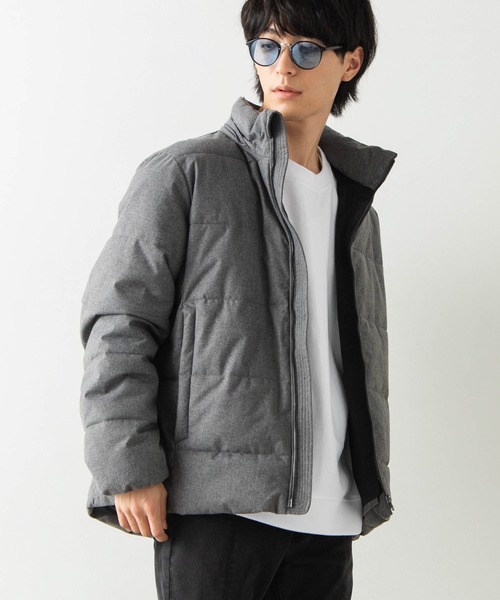 WEGO(ウィゴー)の「WEGO/パデッドサキソニーブルゾン(ダウンジャケット/コート・メンズ・ブラック/ネイビー/グレー・MEDIUM/LARGE)」の3枚目の写真