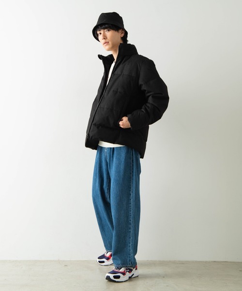 WEGO(ウィゴー)の「WEGO/パデッドサキソニーブルゾン(ダウンジャケット/コート・メンズ・ブラック/ネイビー/グレー・MEDIUM/LARGE)」の19枚目の写真