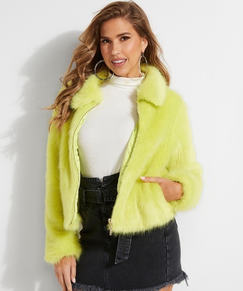 yellow guess windbreaker