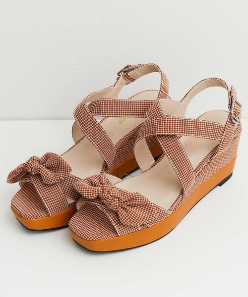 通販限定販売 Titty Co ティティーアンドコー のサンダル ダブルクロスサンダル を購入できます Titty Co サンダル シューズダブルクロスサンダル サンダル Titty Co ティティーアンドコー のファッション